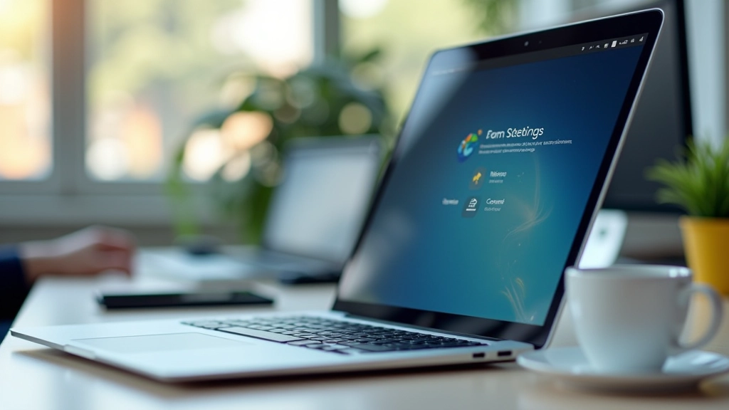 Pantalla de portátil mostrando configuración de red y conexión remota