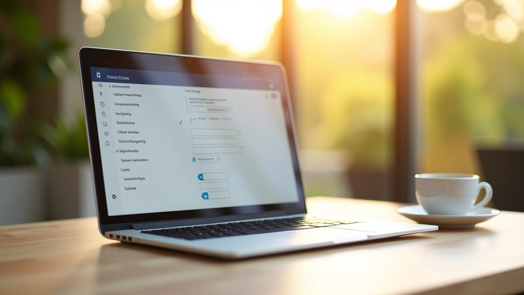 Pantalla de portátil con configuración de impresora