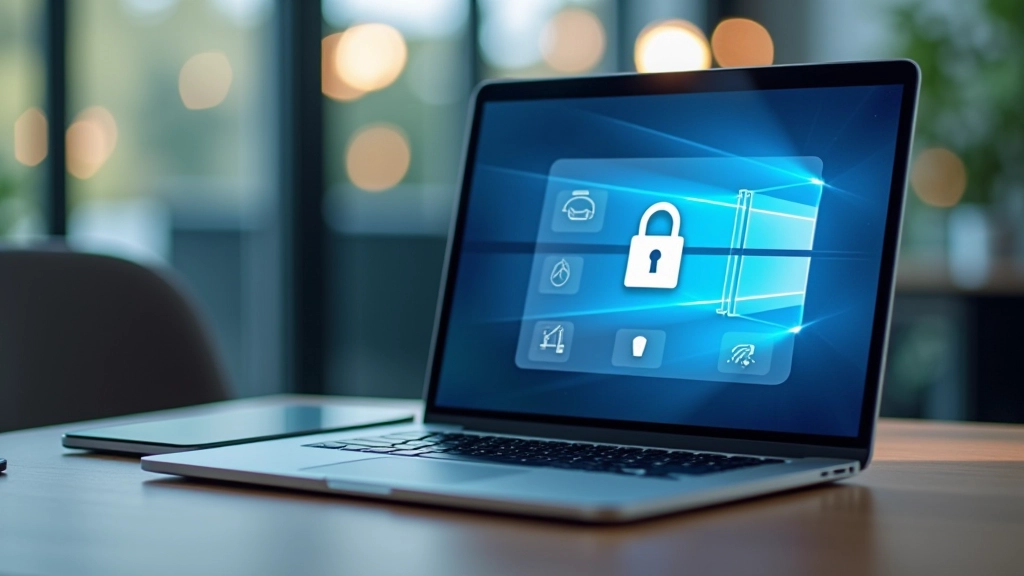 Pantalla de portátil mostrando interfaz de soporte remoto con controles de sesión segura